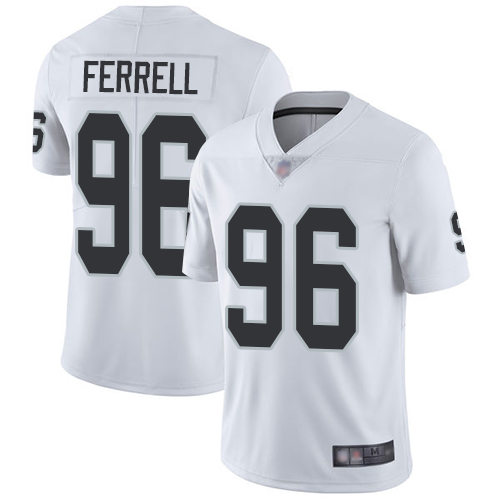 Men Oakland Raiders Limited White Clelin Ferrell Road Jersey NFL Football #96 Vapor Untouchable Jersey